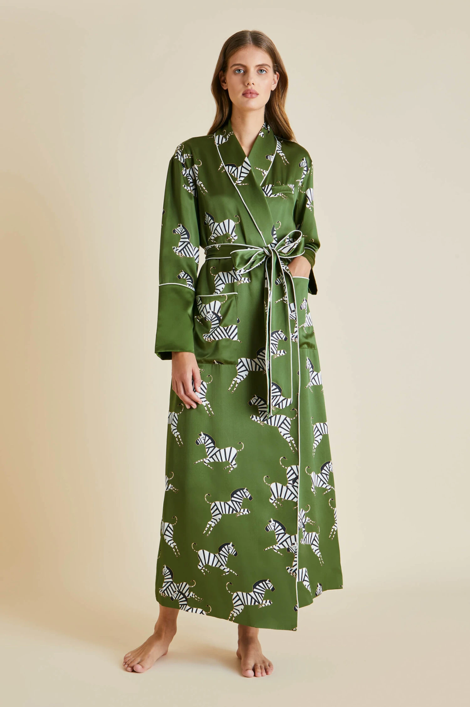 Capability Zeno Silk Satin Robe - Image 5