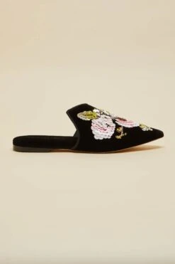Contessa Aquila Velvet Slippers