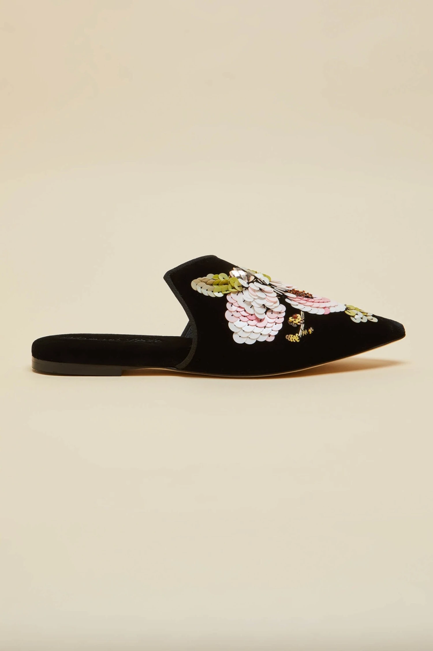Contessa Aquila Velvet Slippers
