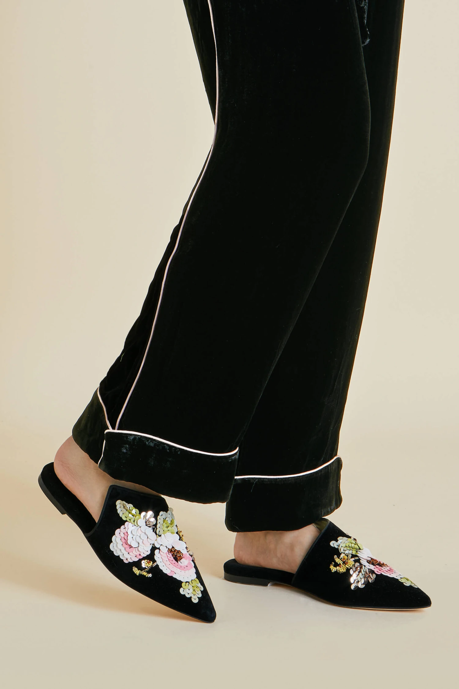 Contessa Aquila Velvet Slippers - Image 5