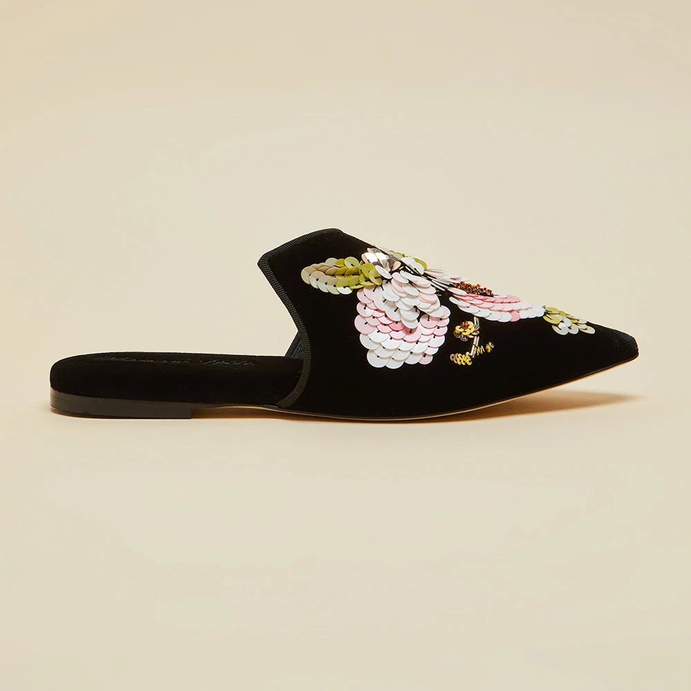 Contessa Aquila Velvet Slippers - Image 2