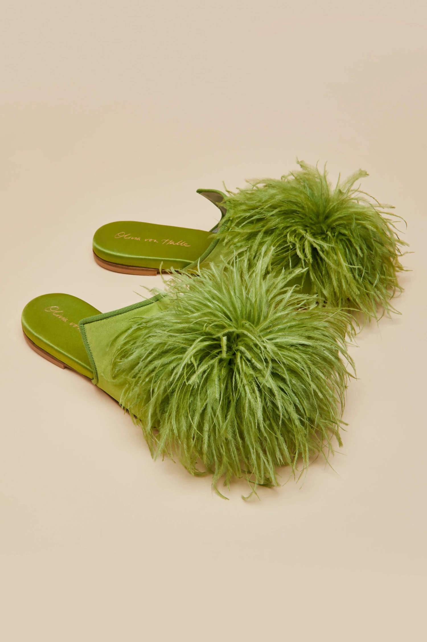 Contessa Niko Silk Feather Slippers - Image 4