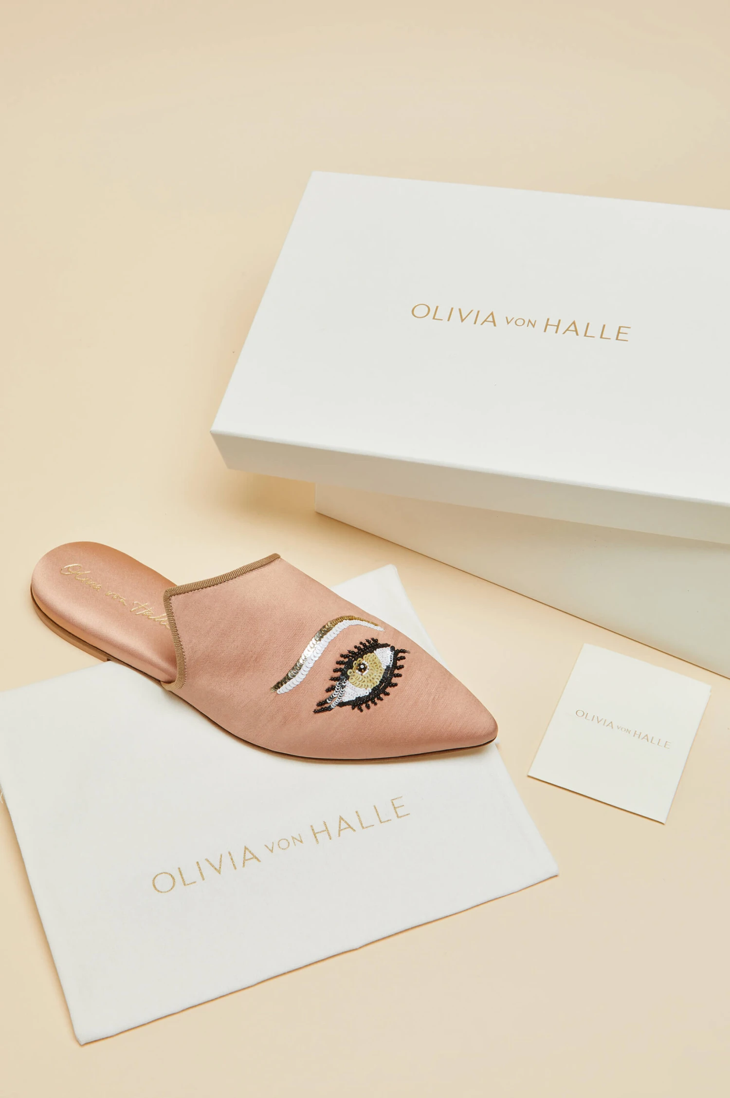 Contessa Ophanim Silk Slippers - Image 7