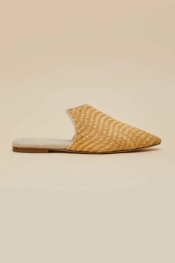 Contessa Roscoe Raffia Slippers