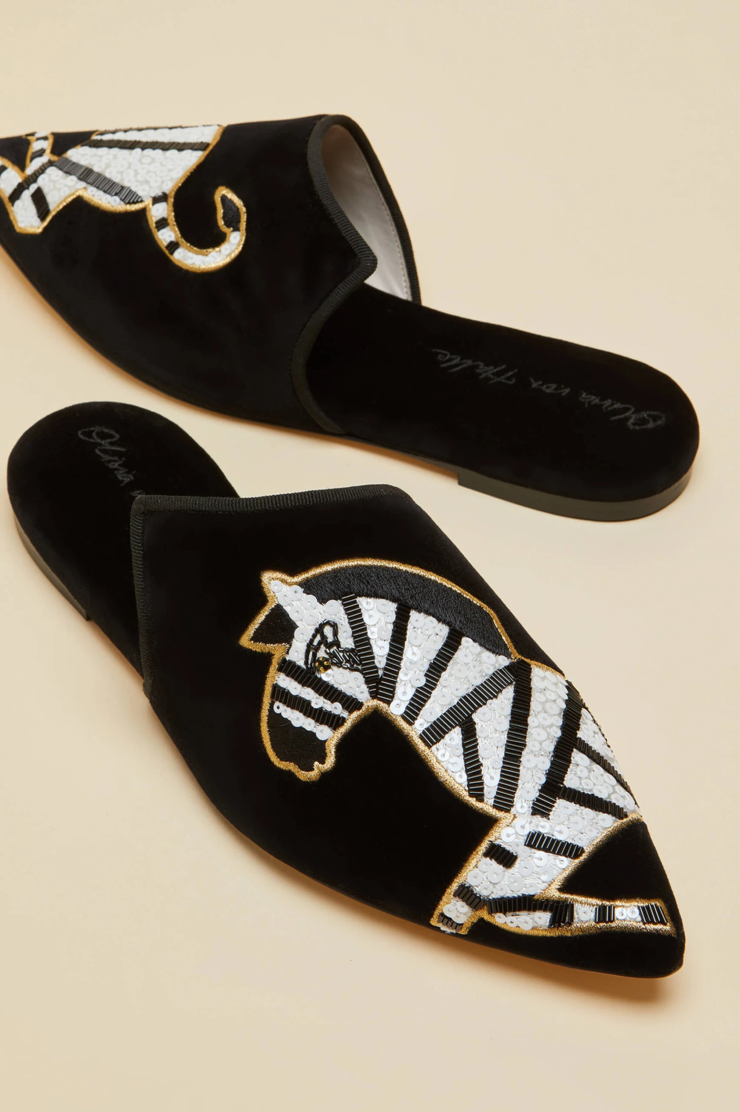Contessa Zebedee Velvet Slippers - Image 3