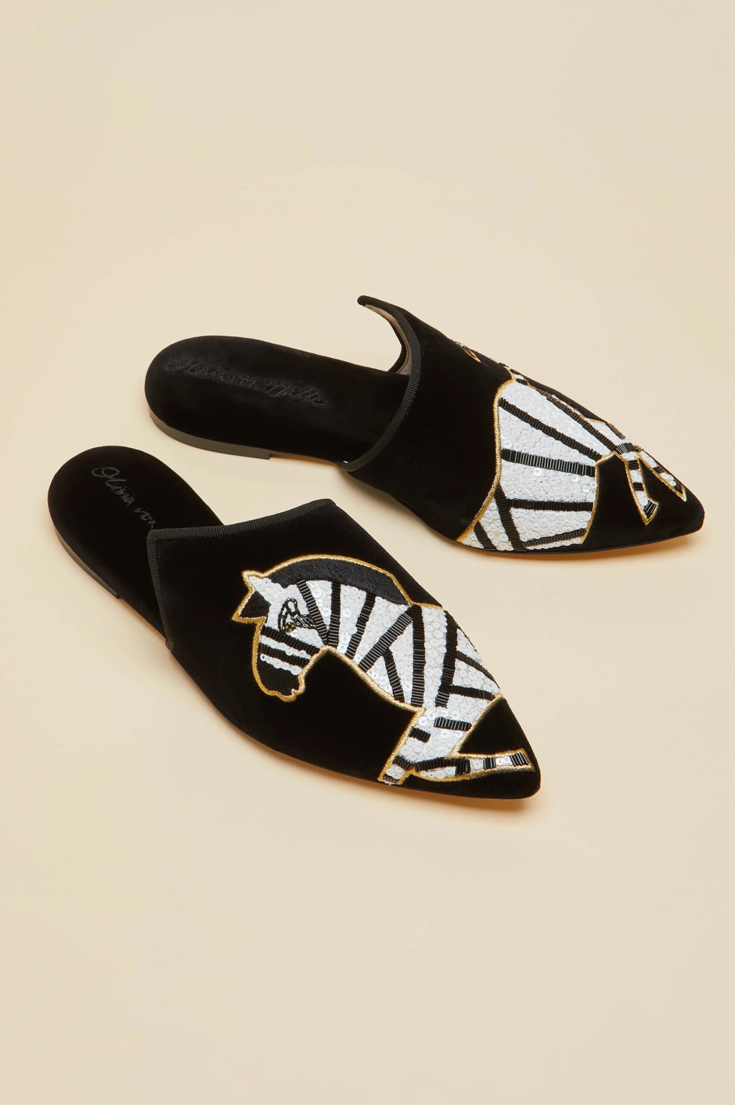 Contessa Zebedee Velvet Slippers - Image 4
