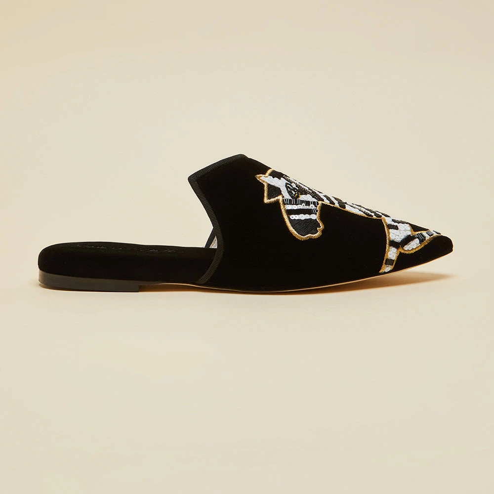 Contessa Zebedee Velvet Slippers - Image 2