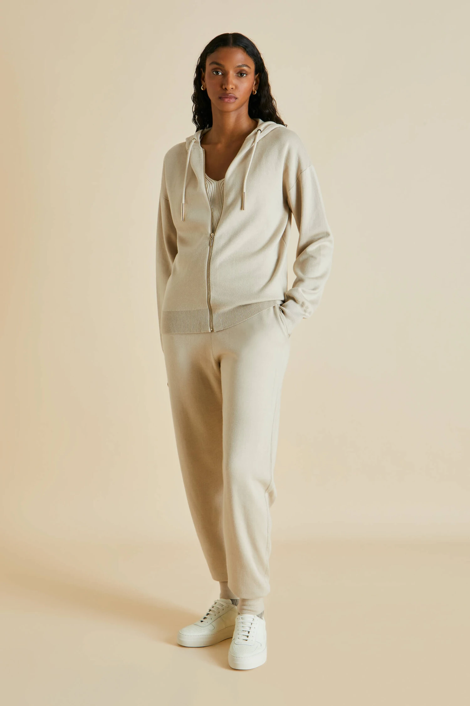 Della Kasbah Silk-Cashmere Tracksuit