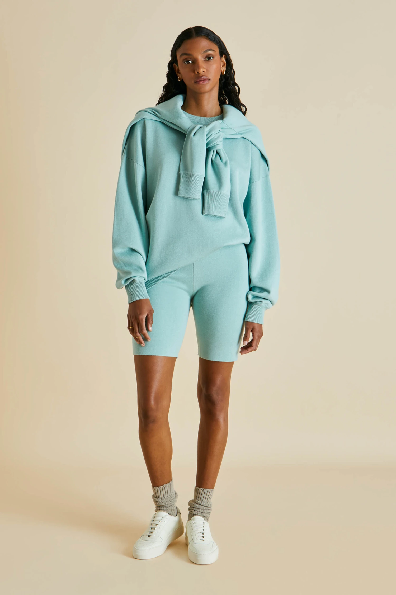 Didi Deia Silk-Cashmere Short Tracksuit - Image 5