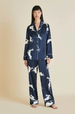 Lila Blessing Silk Satin Pajama Set