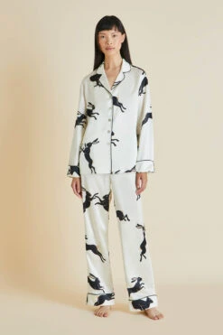 Lila Fortune Silk Satin Pajama Set