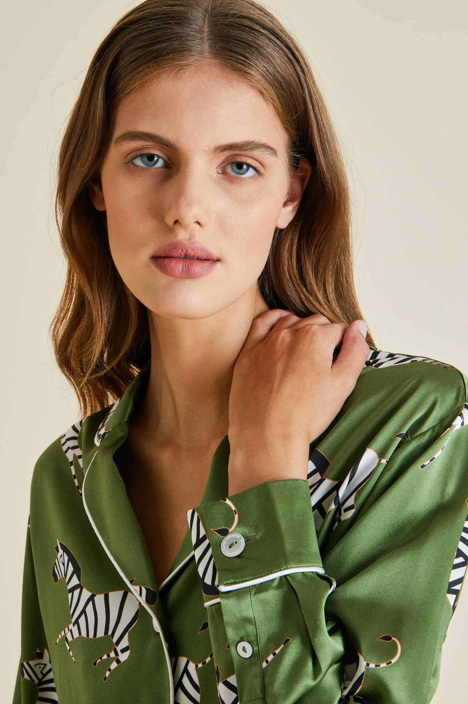 Poppy Zeno Silk Satin Nightshirt - Image 3