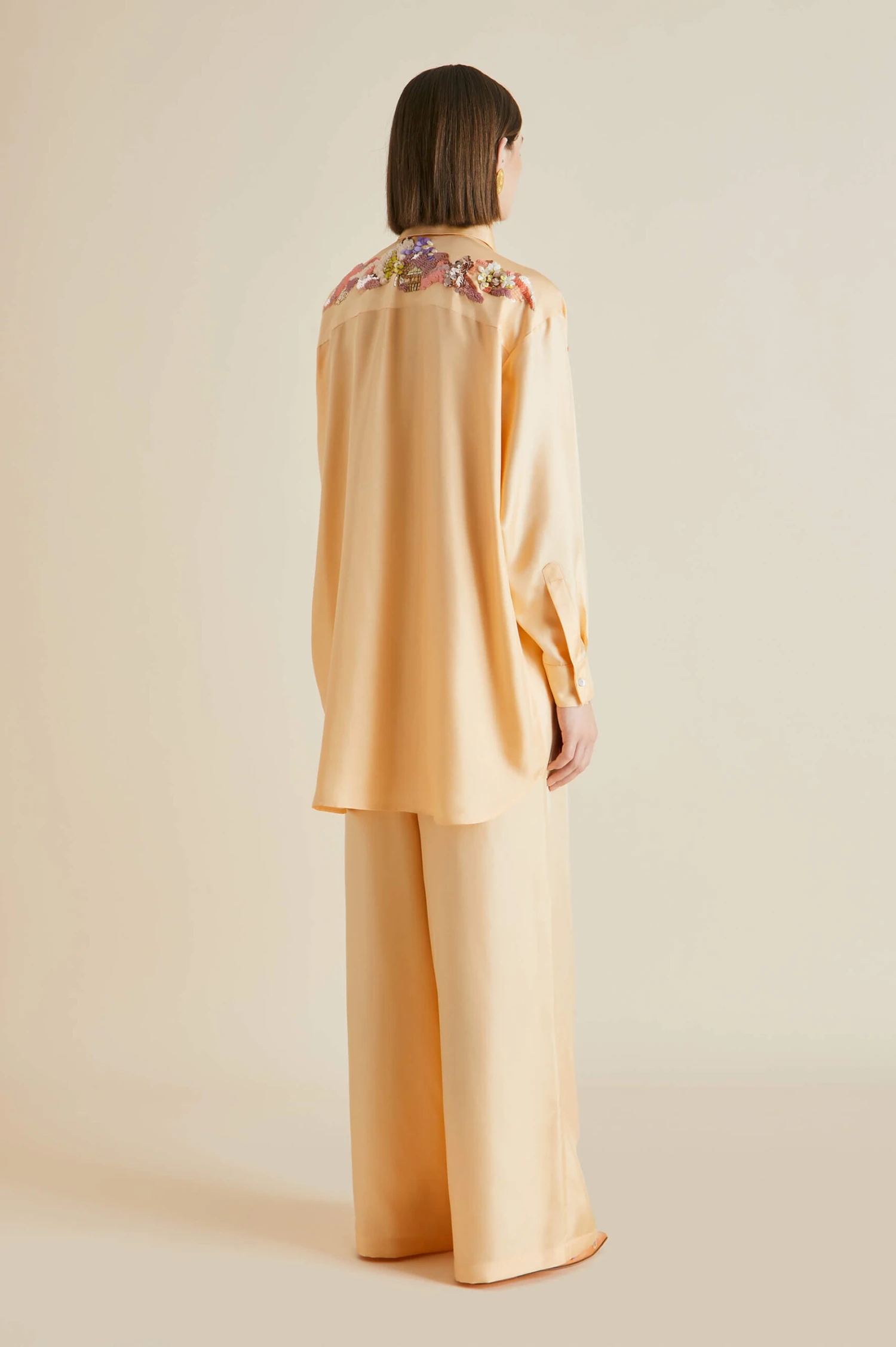 Wolfe Damaris Orange Mountain Silk Twill Pajamas - Image 5