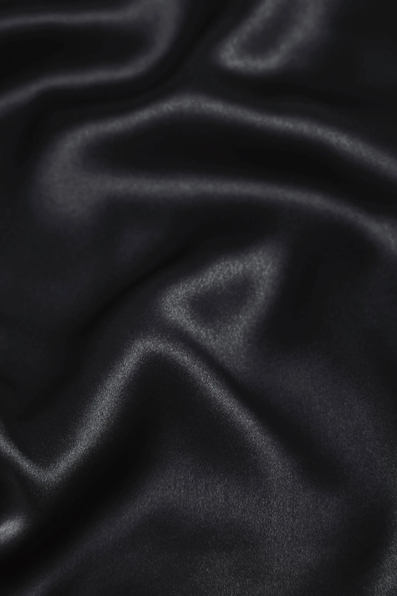 Xena Black Silk Satin Slip Dress - Image 6