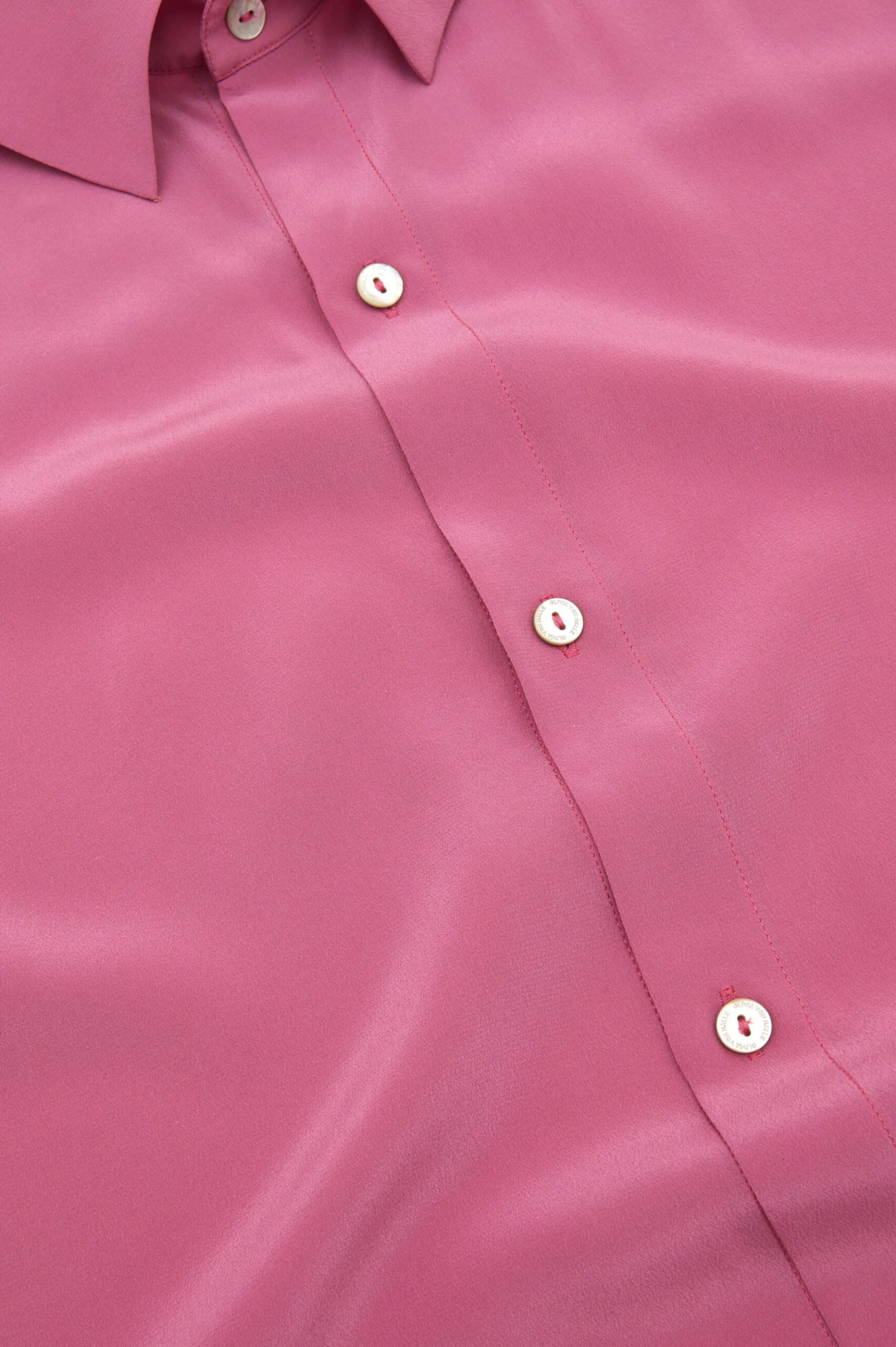 Alabama Pink Silk Crêpe De Chine Pajamas - Image 10