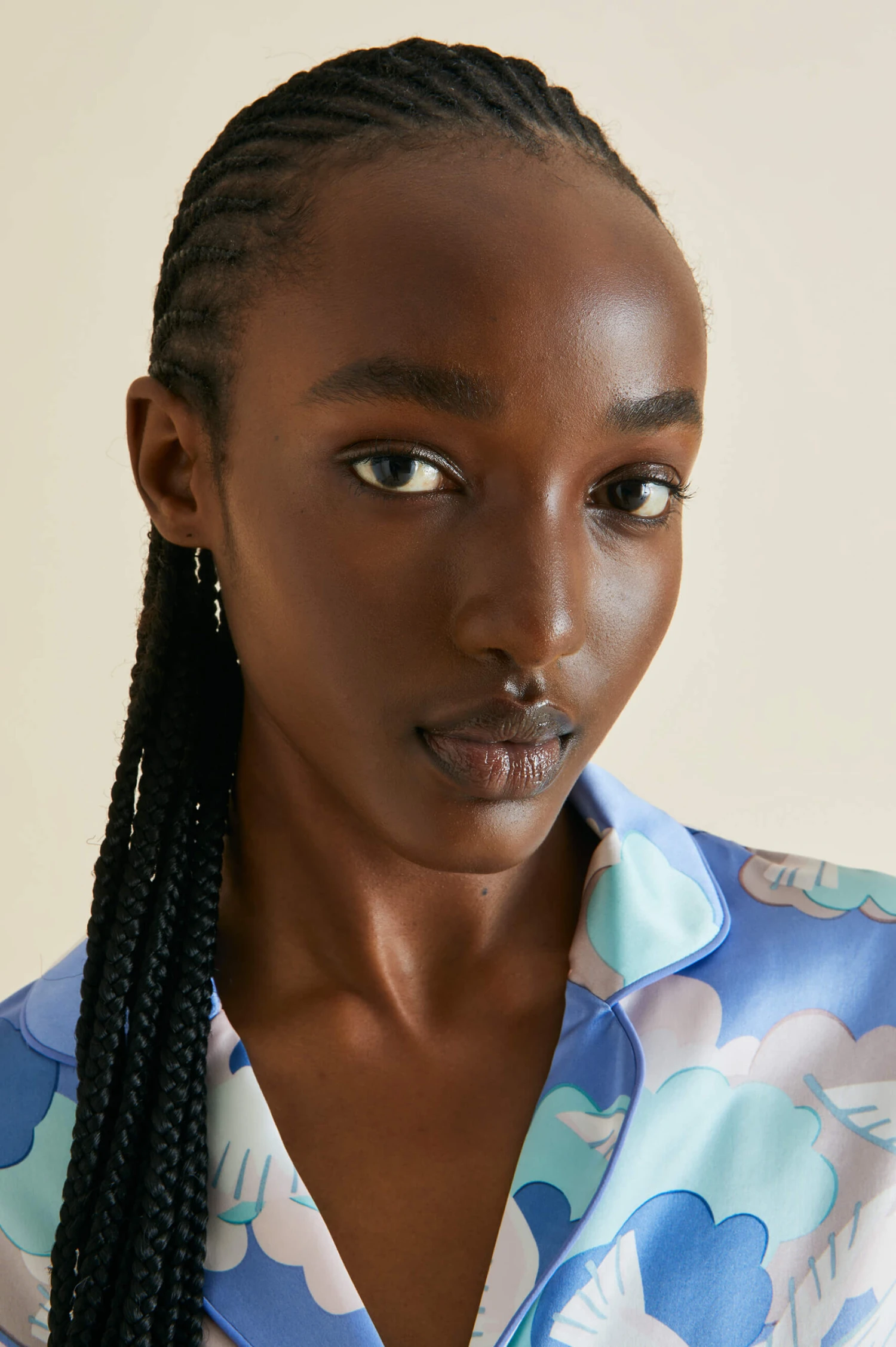 Alba Juliette Blue Dove Silk Satin Pajamas - Image 5