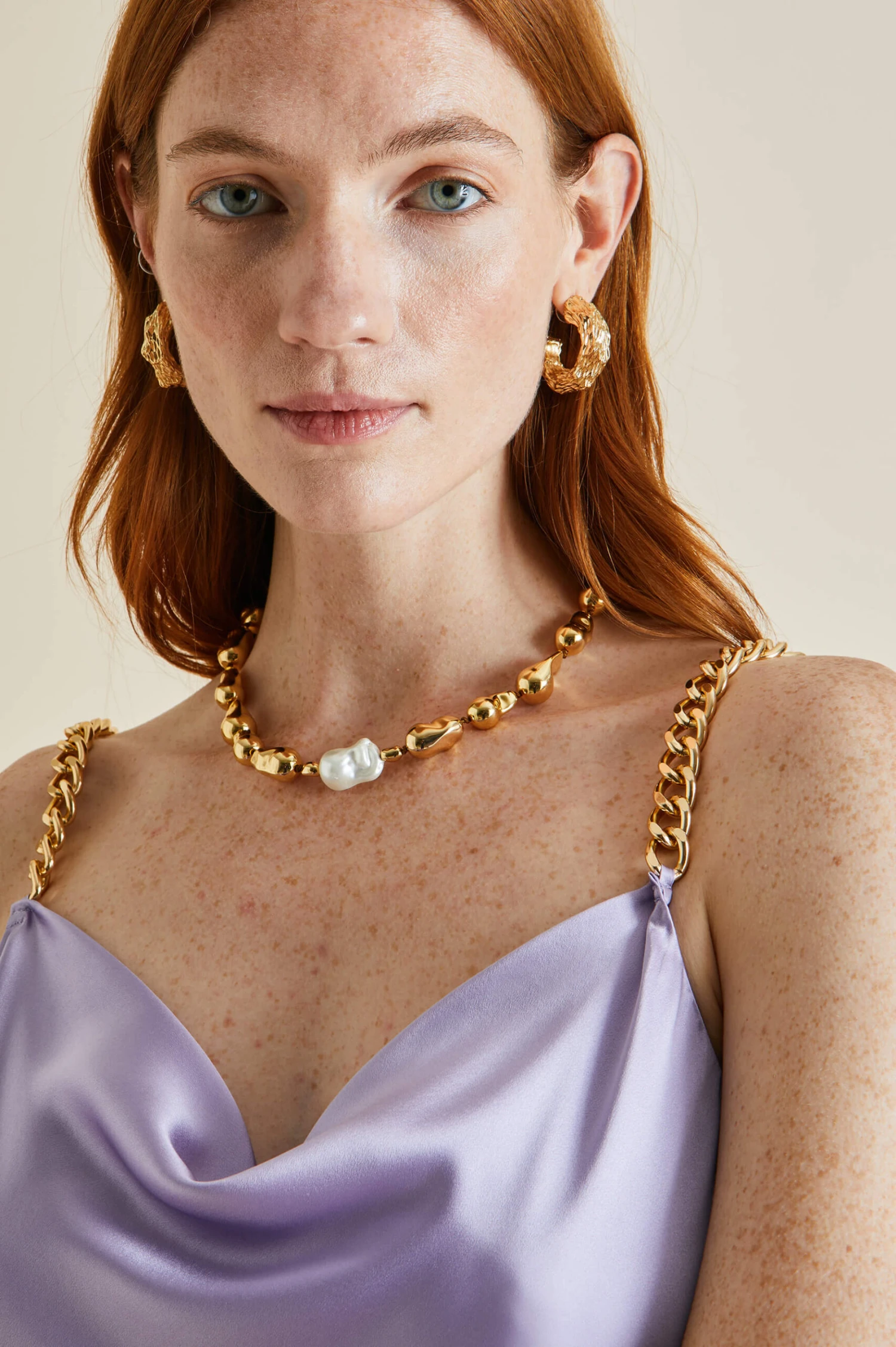 Bibi Lilac Silk Satin Slip Dress - Image 3