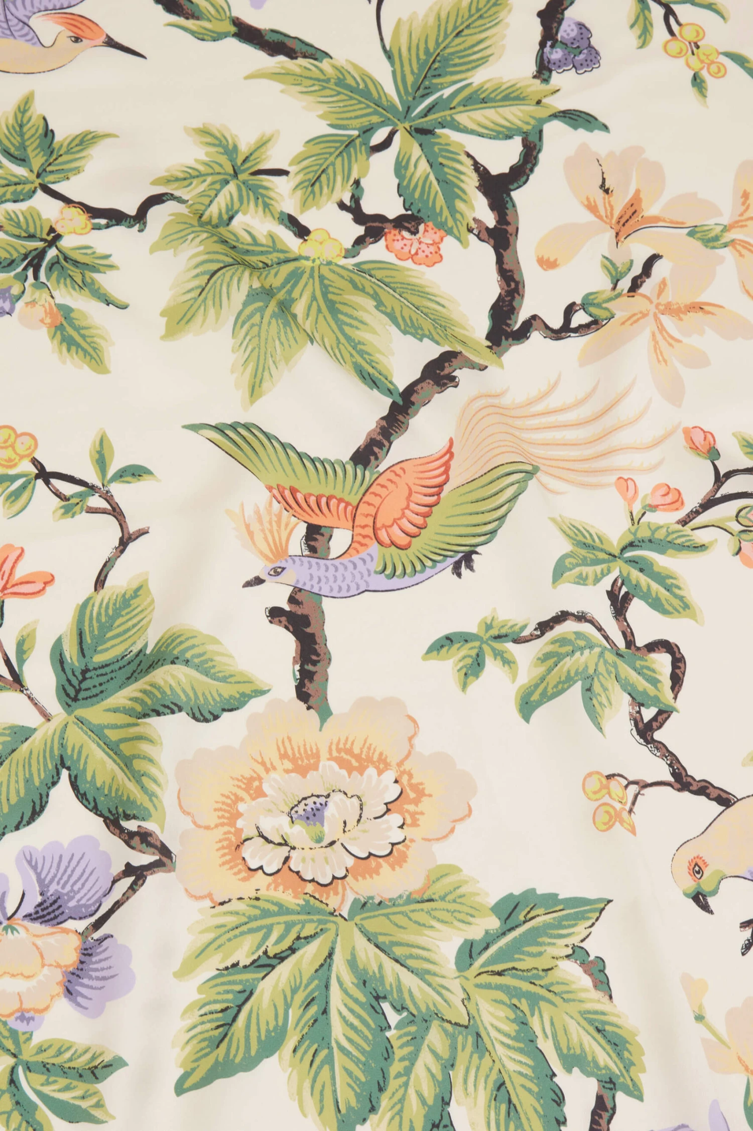 Poppy Adisorn Cream Floral Silk Satin Nightshirt - Image 6