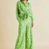 Wolfe Beauvoir Green Signature Silk Twill Pajamas