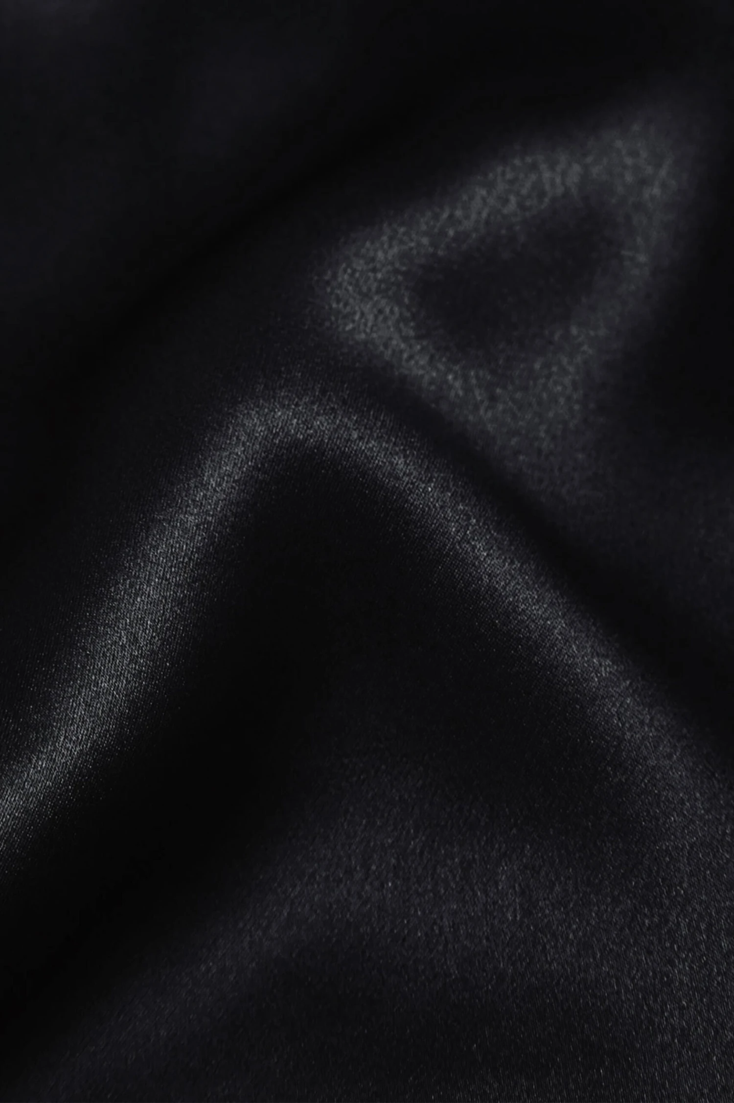 Zoya Black Fringed Silk Satin Slip Dress - Image 7